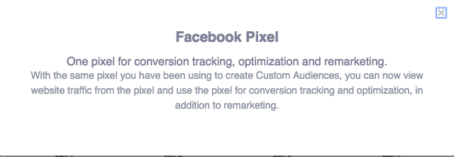new facebook pixel