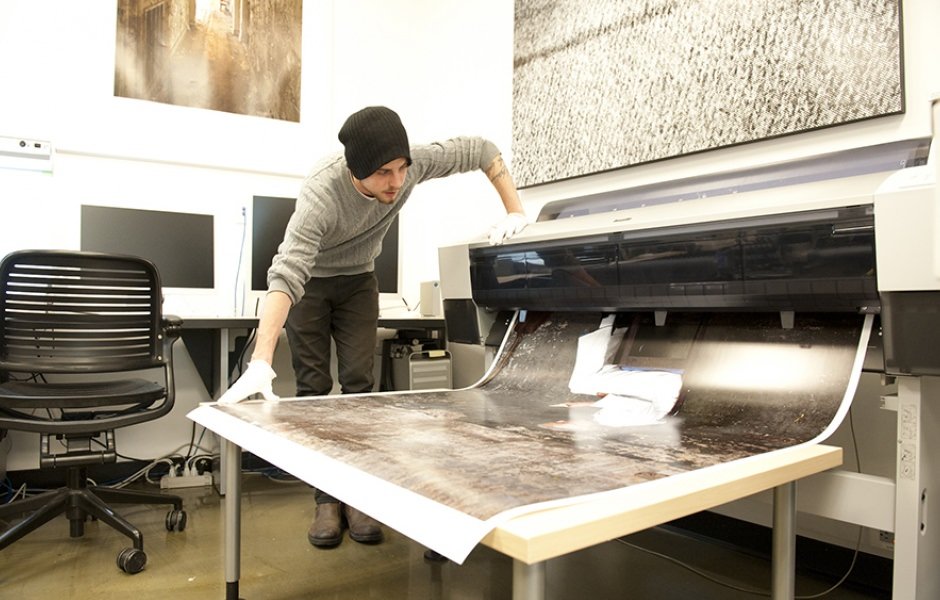 working with a print studio