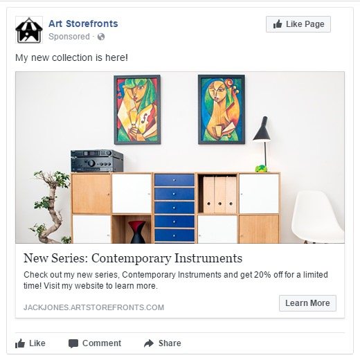 painter facebook ads example