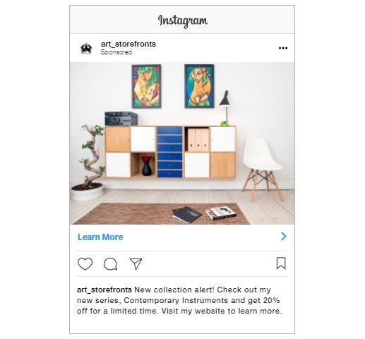 painter instagram ads example