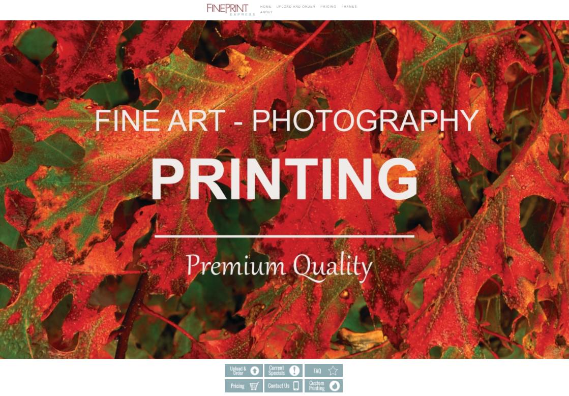 Fine Print Imaging homepage screenshot