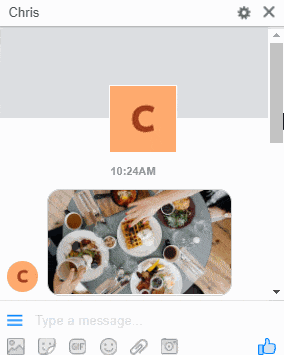 manychat welcome message preview gif